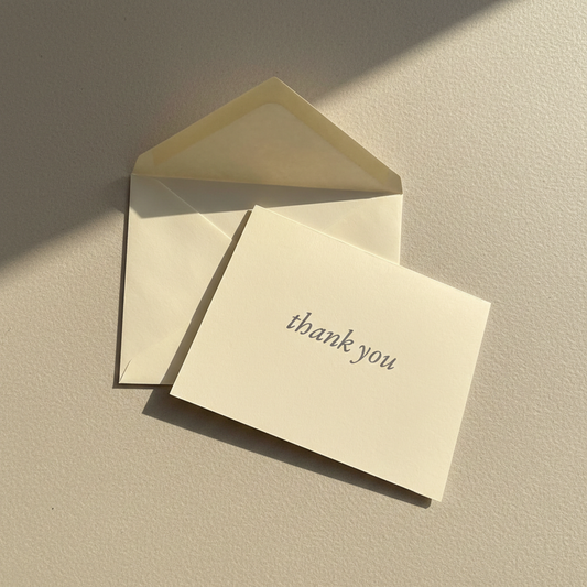 Folded Card - Thank You