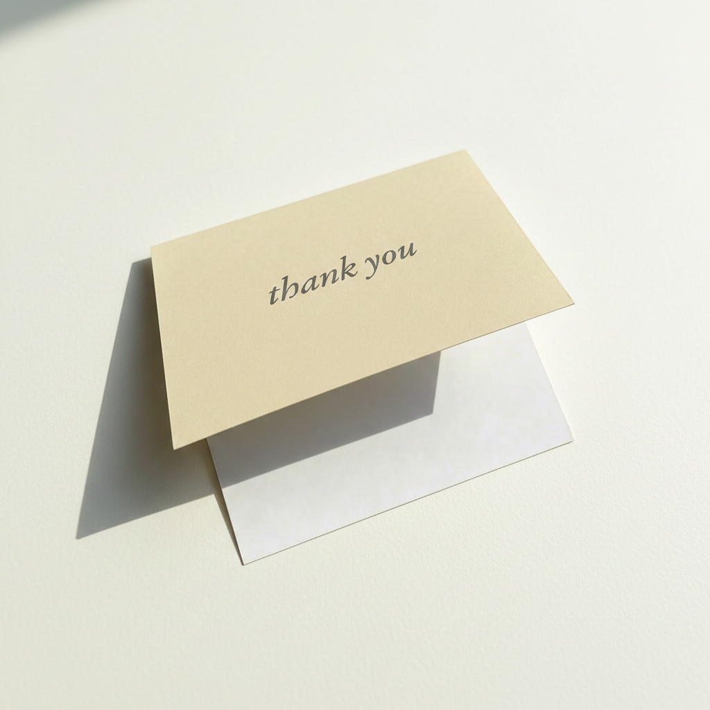 Folded Card - Thank You