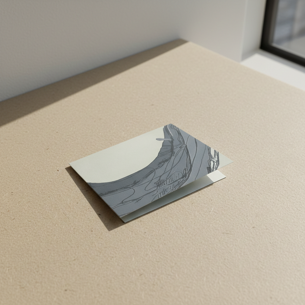 Folded Card - Large Meander Study