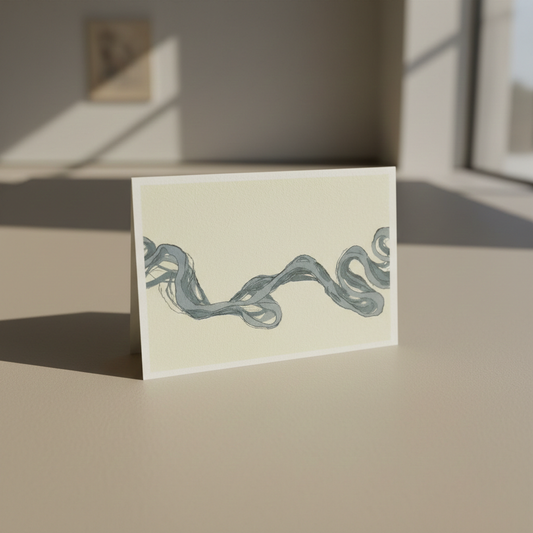 Folded Card - Mississippi River Meander Study