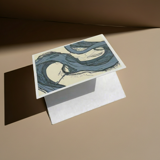 Folded Card Set - Mississippi River Twin Meanders
