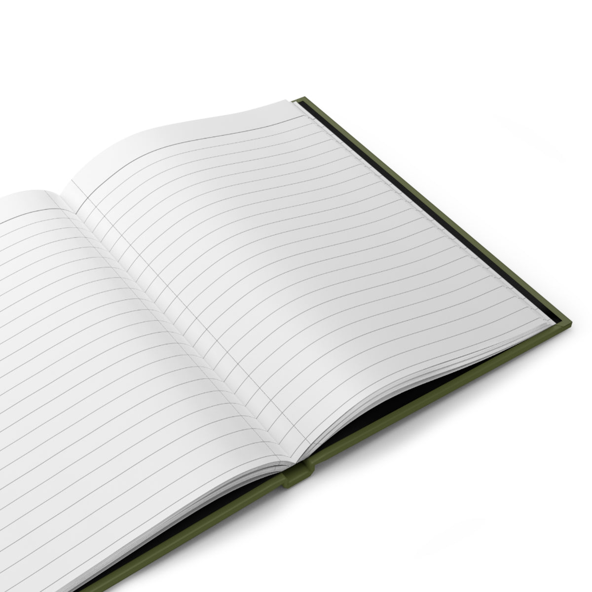 Poison Poppies journal open to lined pages.