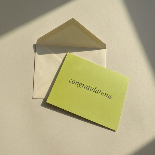 Folded Card - Congratulations