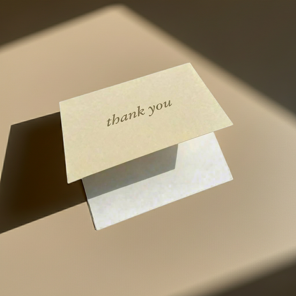 Folded Card - Thank You