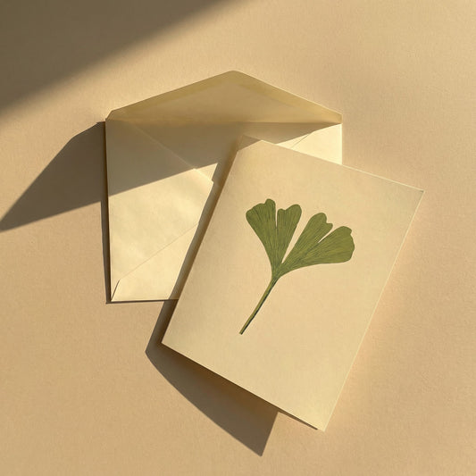 Folded Card - Summer Leaf