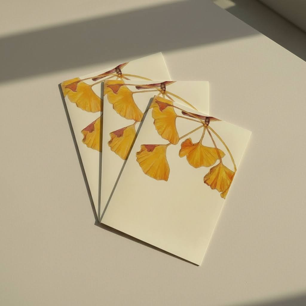 Folded Card - Late Season Ginkgo